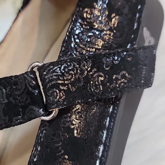 Alegria Jill Black Paisley Print  Mary Jane - Picture 6 of 13